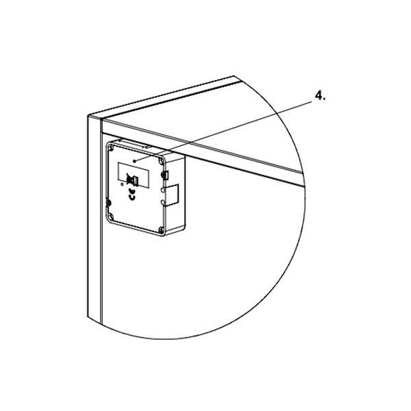 Diagram of marking template for Flexlock Invisible